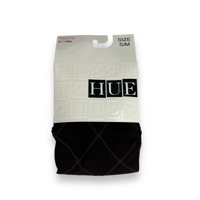 Hue Espresso Brown Tights W/ Control Top Birdseye Diamond Size S/ M 1 Pair