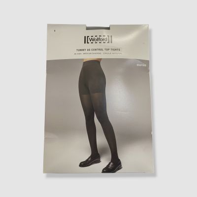 Wolford Women's Black Tummy 66 Control Top Tights Size Small