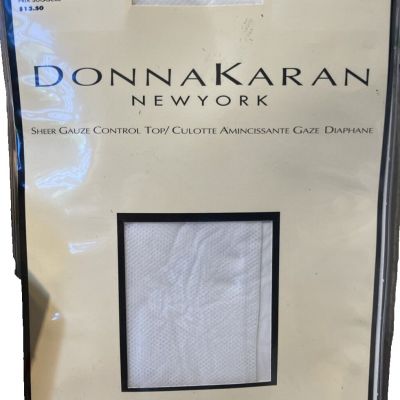 Donna Karan New York Sheer Gauze Control Top Optic White Medium Bridal D76 New