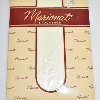 Marionat Nylon Stockings Ivory  Size B New Vintage 1985