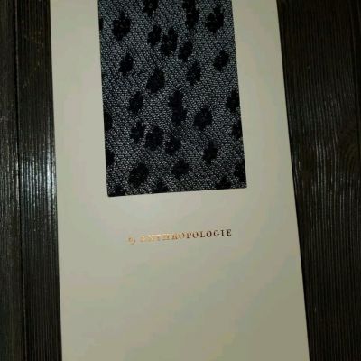 New Anthropologie Cheetah Sheer Tights Size Medium Retail $32