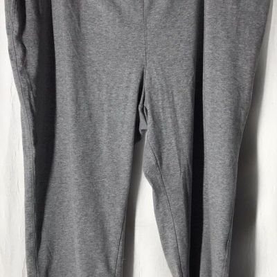 Terra And Sky Size 2x Plus Woman’s 20 22 Wide Leg Grey Capri Leggings Pockets