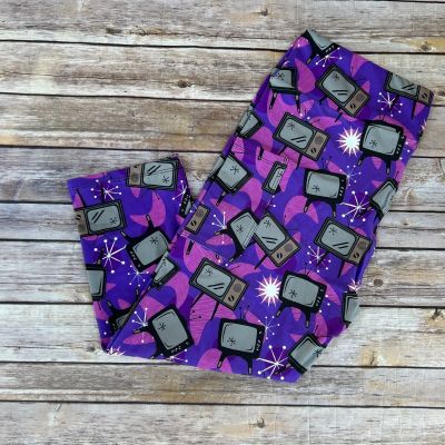 50's Television T.V. Retro Women's CAPRI Leggings TC Plus Size 12-20