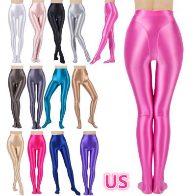 US Women's Shiny Oil Glossy Socks 70D Dance Tights Pantyhoses Hold Up Stockings