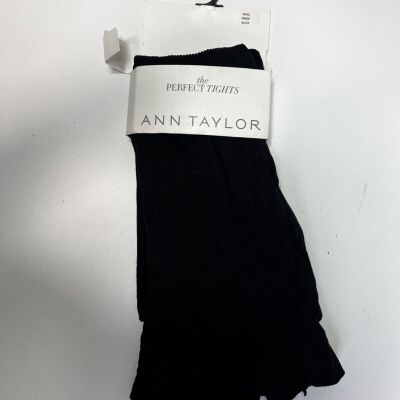 Ann Taylor Ribbed BlackTights Never been worn