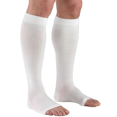 Truform Stockings Knee High Open Toe: 30-40 mmHg 3L WHITE (0845WH-3L)