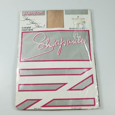 Schiaparelli Vintage Skapalon Pantyhose Super Sheer B 191 Ginger Peachy