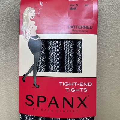 New Spanx Patterned Bodyshaping Tight-End Tights Size D Black Sexy Lace