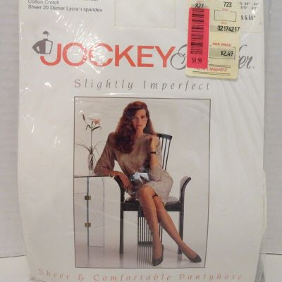 Vintage JOCKEY FOR HER Sheer Comfortable Pantyhose White Med Tall 1993