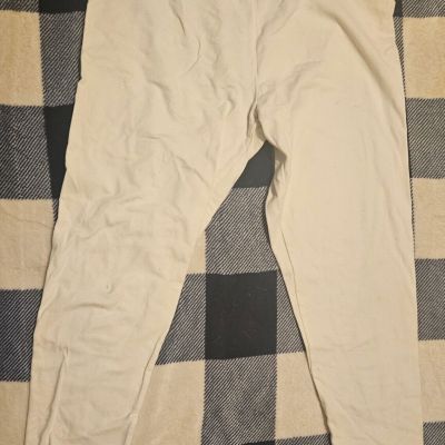 Fashion Bug Womens White Leggings Size Large