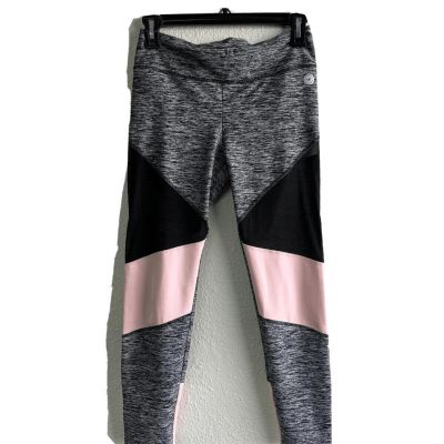 Hollister Cali Sport Leggings Women S Gray Heather Sheer Black Panels