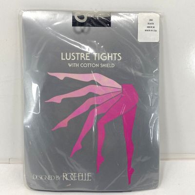 Lustre Tights Adult Medium Black Rochelle 2992 NWT NEW