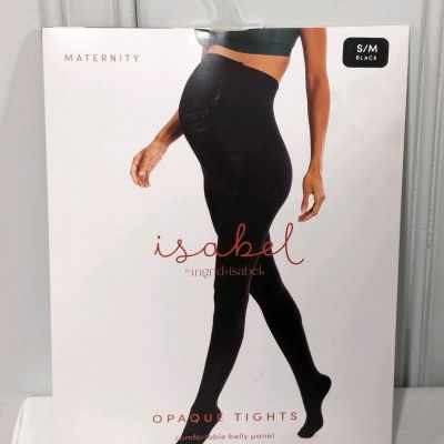 Isabel Opaque Maternity Tights by Ingrid & Isabel Pregnancy Tights Black S/M