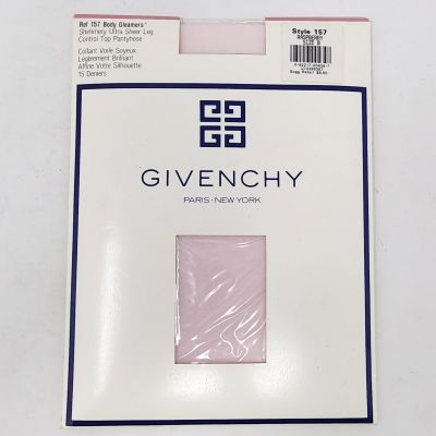 Vintage Givenchy 157 Pantyhose Size B Raspberry Control Top Shimmer Ultra Sheer