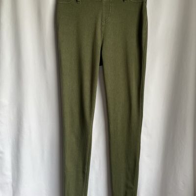 Women's Time And Tru Fashion Jegging High Rise Stretch Fitted XSMALL Dark Green