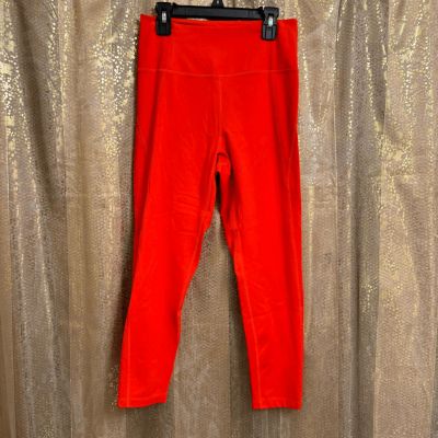 Girlfriend Collective Blood Orange Bright High Rise Ankle Legging M