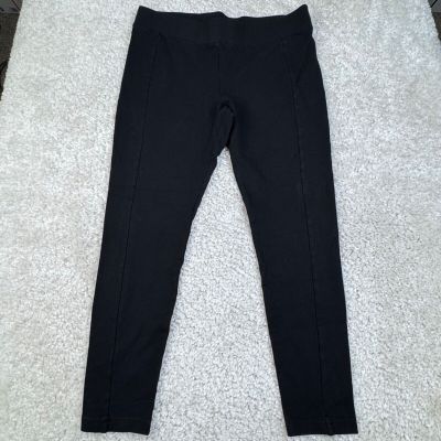 Cabi Ponte Stretch Legging Black Womens Large FLAW