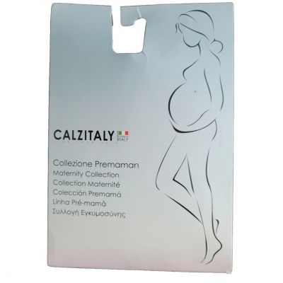 Calzitaly black maternity support tights size large 14/16