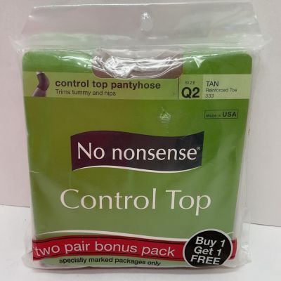 No Nonsense Control Top Pantyhose Q2 Two pair bonus