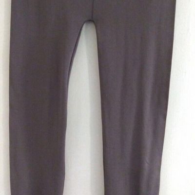 MISS JULI WOMEN'S PLUS SIZE 1X DARK GRAY LEGGINGS SEAMLESS STRETCH NWOT