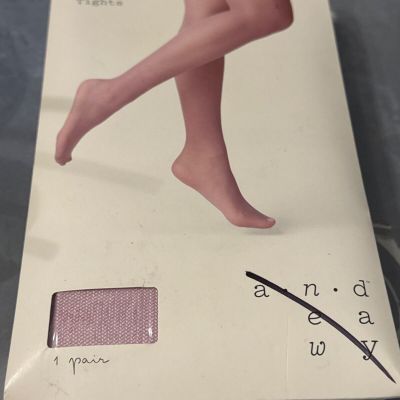 a.n..d e a w y Control Top Sheer Tights  blackcherry cream