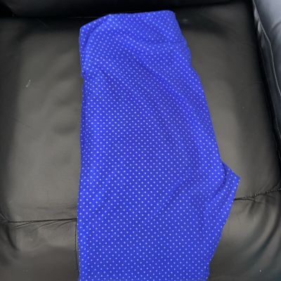 Lalaroe Royal BLUE w/ Polka Dots Tall & Curvy (Size 12-18)