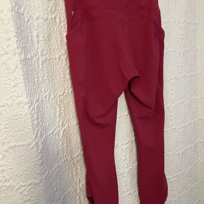 Fabletics Women's Raspberry Ruched Leggings Size SMALL Preowned