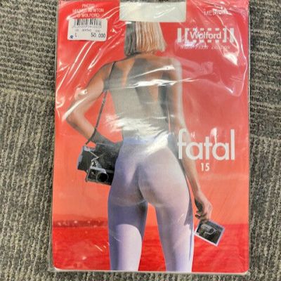 Helmut Newton For Wolford Tights Fatal 15 Seamless Coca Pantyhose 180 76-Sz M