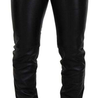 Dolce & Gabbana Black Shiny Stretch Skinny Pants