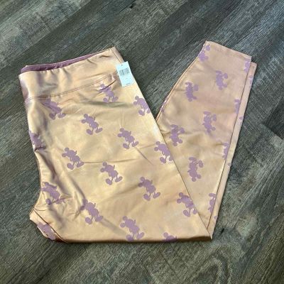 Disney Parks Rose Gold Leggings-Size 1X