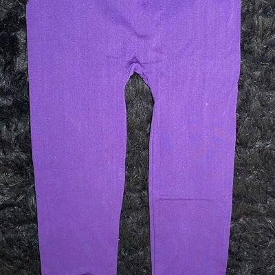 Eye Candy Purple Plus Size Leggings, 2x