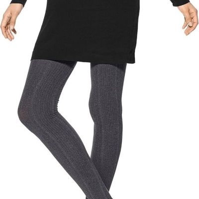 Hue Womens Variegated Tights With Control Top Small/Med, Graphite Heather