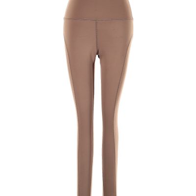 TAN + LINES Women Brown Leggings M