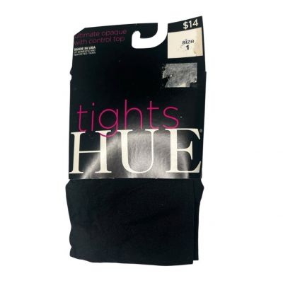 Hue Ultimate Opaque Tights Size 1 Black Color Womens 1 Pair