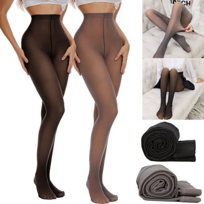 Medias para Mujer Translúcidas Falsas Pantimedias Elástica Leggins Thin Tights