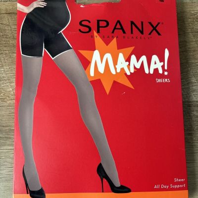 Spanx Mama Mid-Thigh Shaping Sheers Tights - Nude - Size C - New