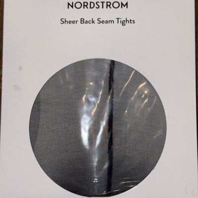 Nordstrom Pantyhose Sheer Back Seam Tights Black Size A 30 Denier