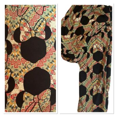 LuLaRoe Tall & Curvy  Leggings Bright Colorful Disney Mickey Mouse Print