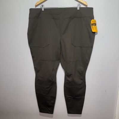 Carhartt Force Midweight Utility Pocket Leggings Women’s Size 2X Olive Green