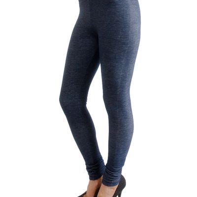 Vivian's Fashions Long Leggings - Knit Denim (Junior and Junior Plus Sizes)