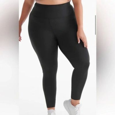 KNIX Go with the Flow High Rise Leakproof Legging Black Women's Plus Size 3X