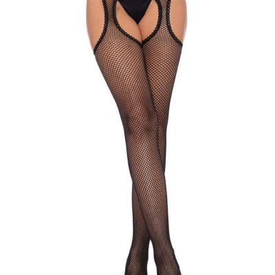 New Leg Avenue 1941 Dawn Fishnet Suspender Hose