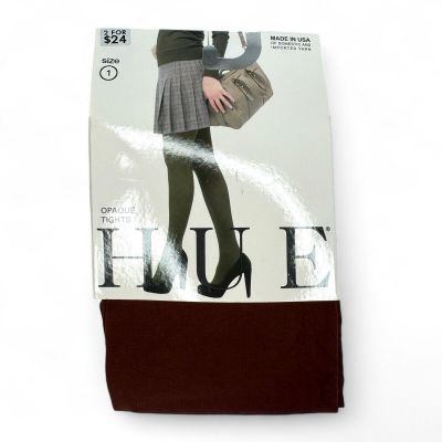 Hue Opaque Tights Womens Size 1 (100-150 Lbs) Nutmeg 1 Pair Pack New