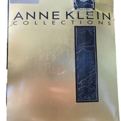 Vintage Anne Klein Pantyhose NOS Signature Ultra Sheer Control Top Black D