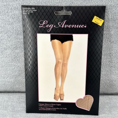 LEG AVENUE 0992 - Women Opaque Sheer to Waist Honey Beige Pantyhose  Z3