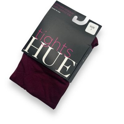 HUE Ultimate Opaque Control Top Tights Womens Size 1 Scarlet Red 1 Pair