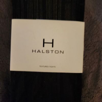 Halston Textured Tights in black size Small/Medium New.