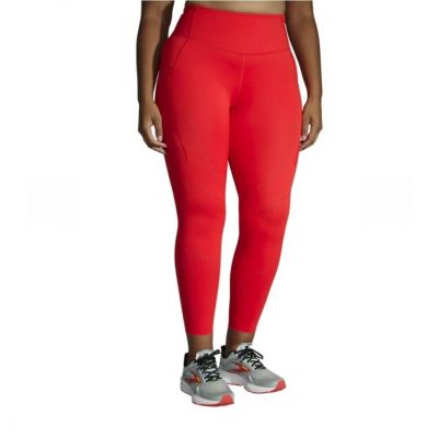 NEW Brooks Women Method 7/8 Tight Size XXL Jamberry Red. Workout. Gym. Comfy