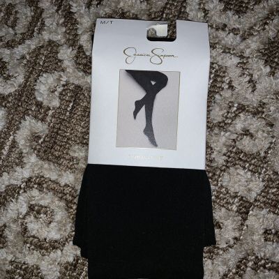 $12 NWT WOMENS JESSICA SIMPSON BLACK FASHION TIGHTS SIZE MEDIUM JL92