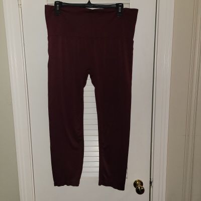 Slim Leggings, Size 1X, Euc, Maroon